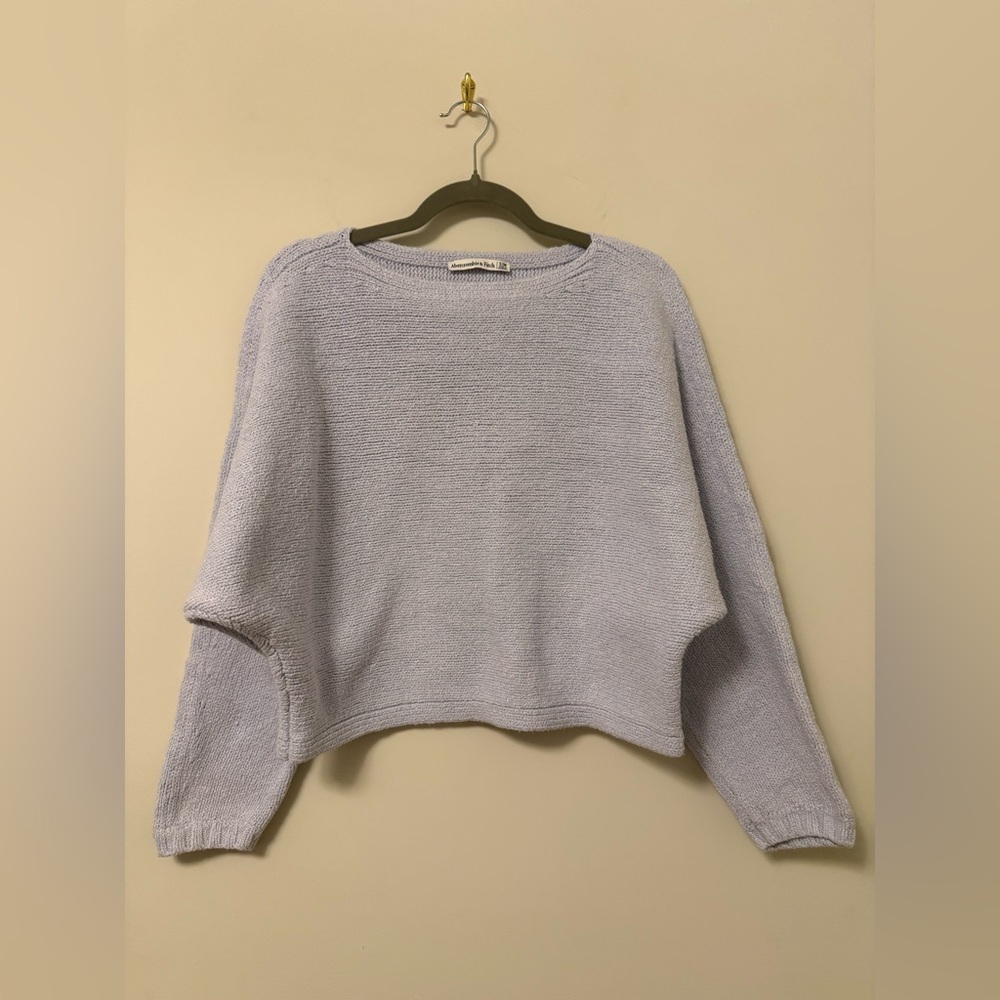 Abercrombie & Fitch Slash Dolman Sweater – Baby Blue (S/M)
